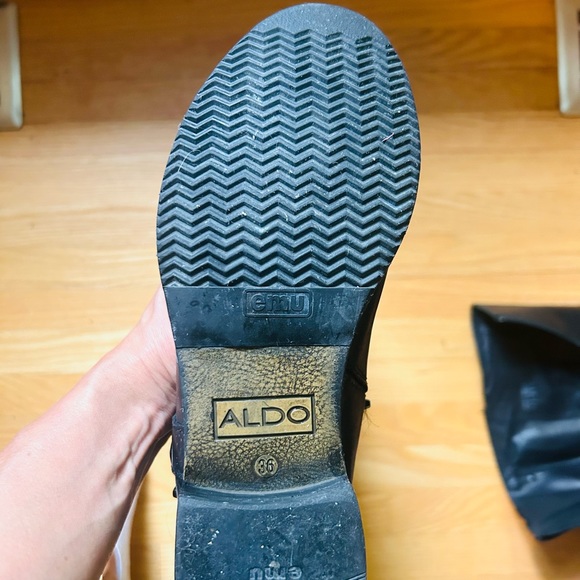 All leather boots, black size 6 - Picture 4 of 4